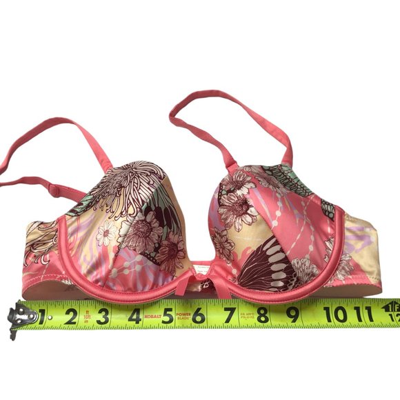 SIMONE PERELE Bra, Made in France. Pink Floral. Pink Bow FR 85 EU 70 US 32C - Picture 10 of 10